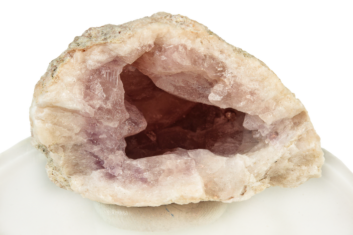 Pale Pink Amethyst Geode Section - Argentina #250610